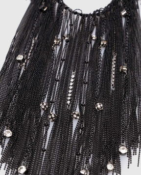Peserico Black necklace with crystals E35358C009955