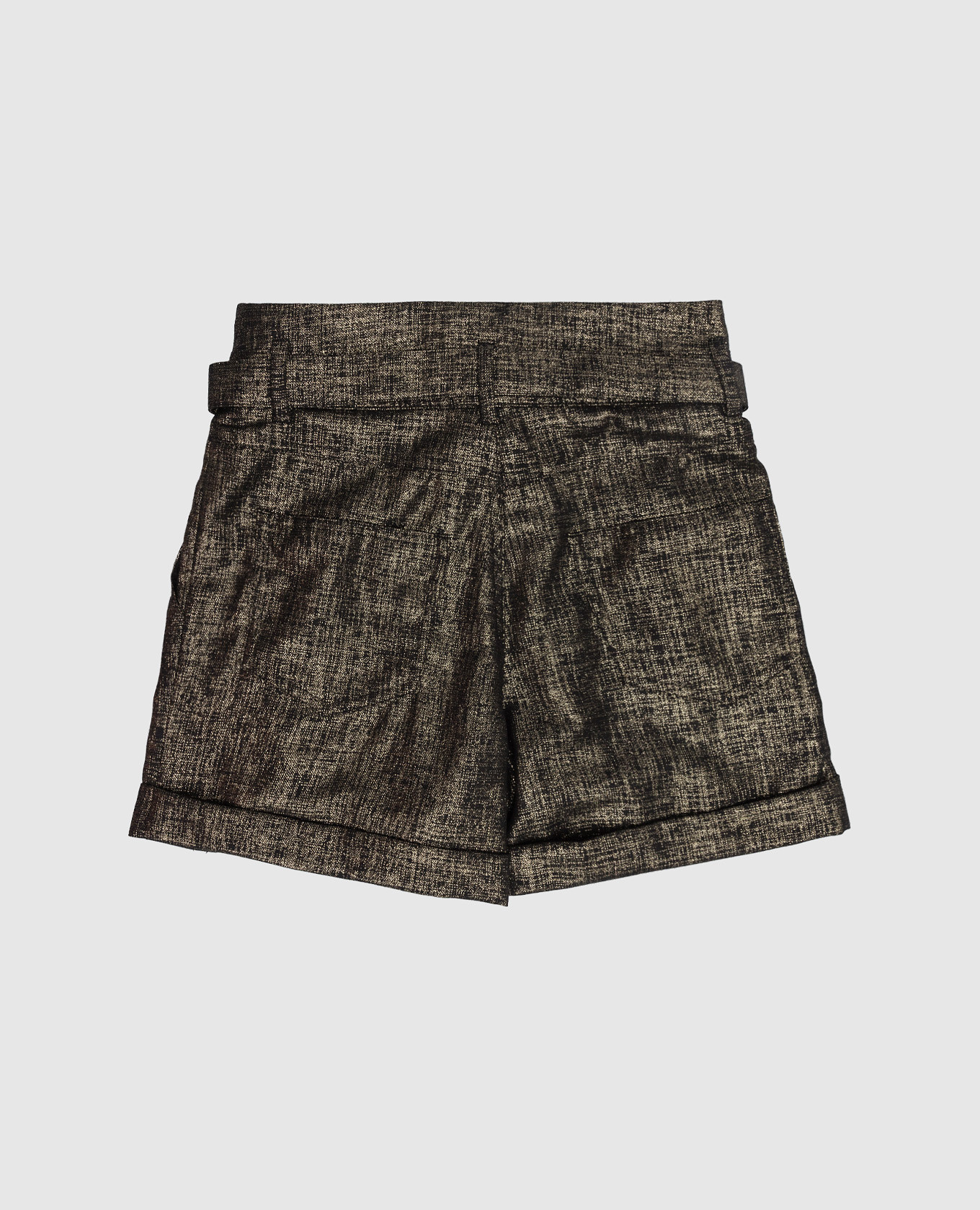 Children's black shorts with lurex Balmain 2