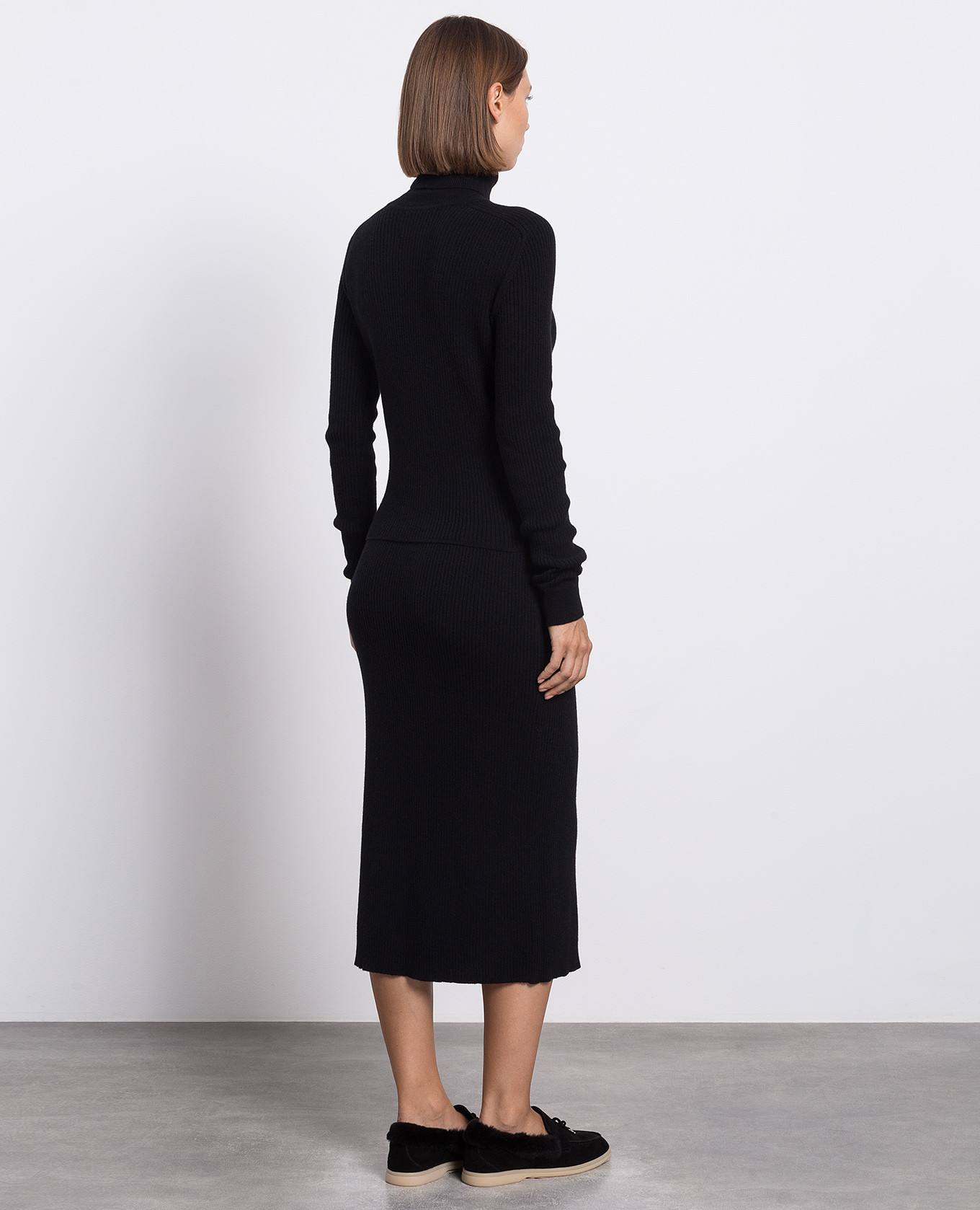 Black cashmere sweater and skirt suit Babe Pay Pls 4