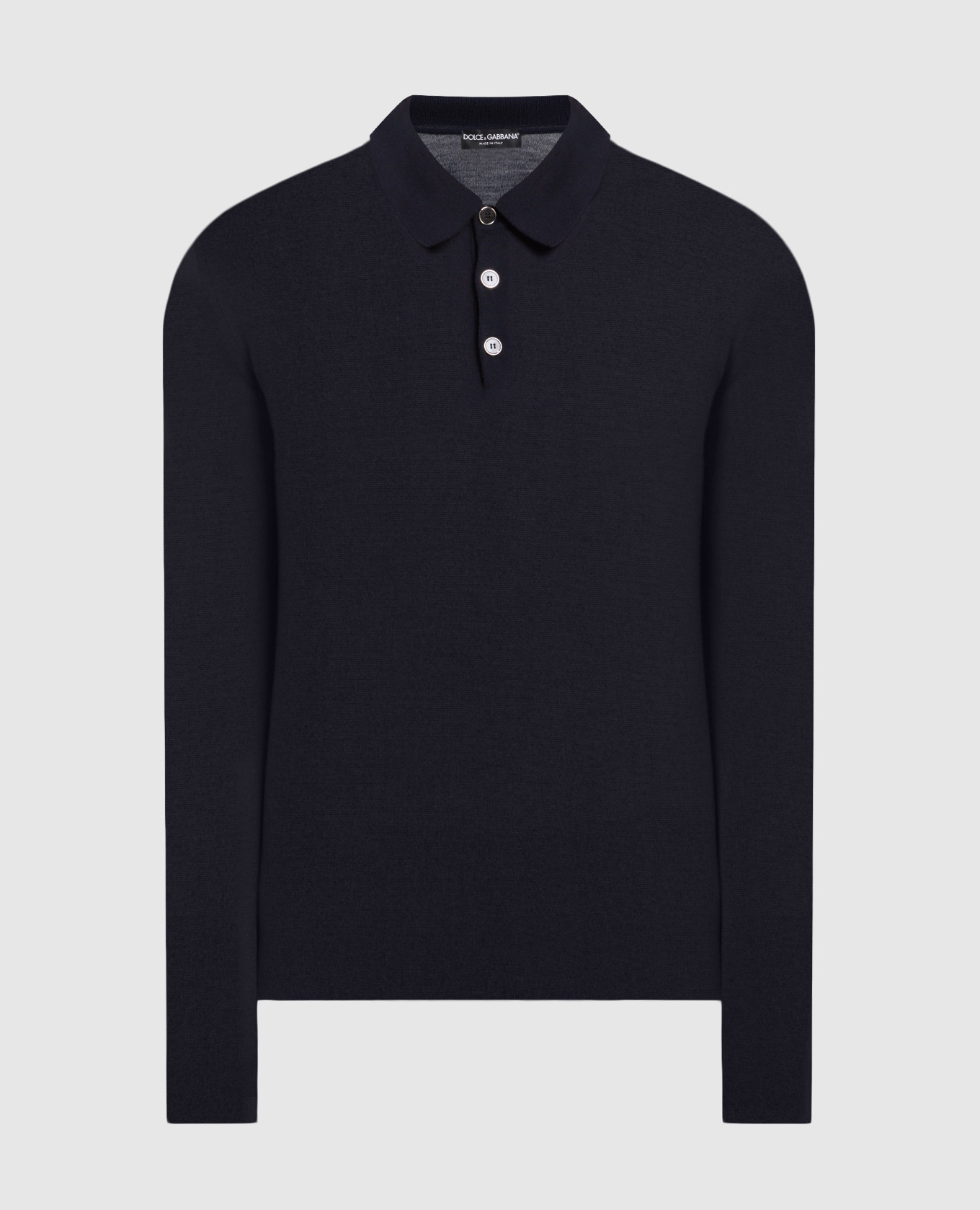 

Navy blue cashmere polo Dolce&Gabbana