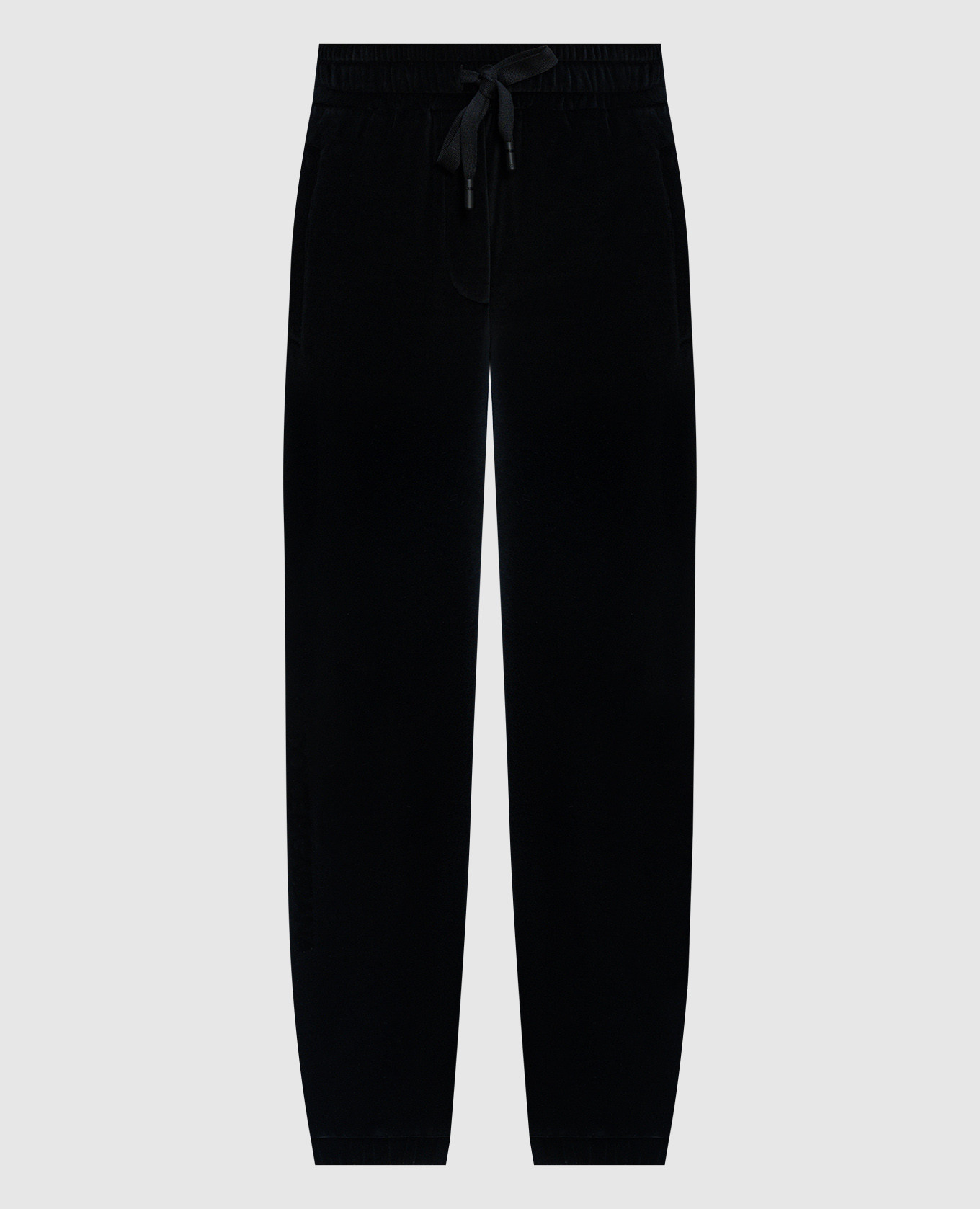 Black joggers with textured logo dolce&gabbana