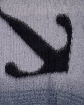 Off-White Wool plaid with Arrow logo pattern with gradient effect OHZL013G23KNI001