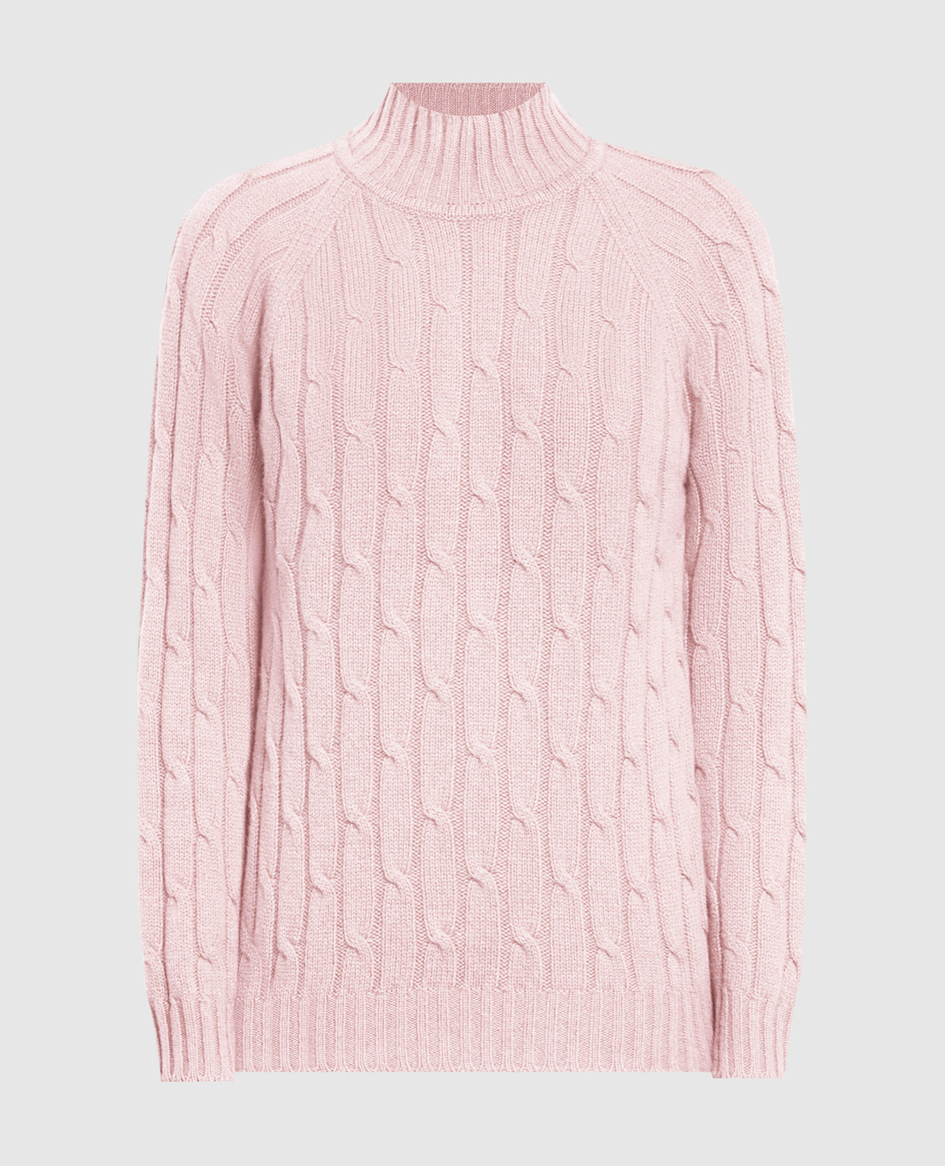 Pink sweater made of cashmere in a textured pattern babe pay pls