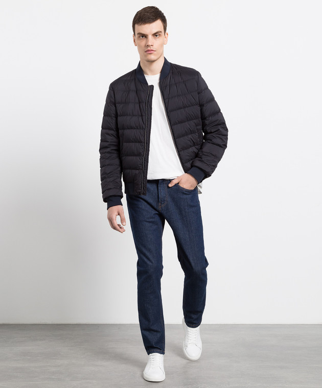 【関税込み】herno L'Aviatore' bomber jacket Herno - L'Aviatore black down bomber jacket