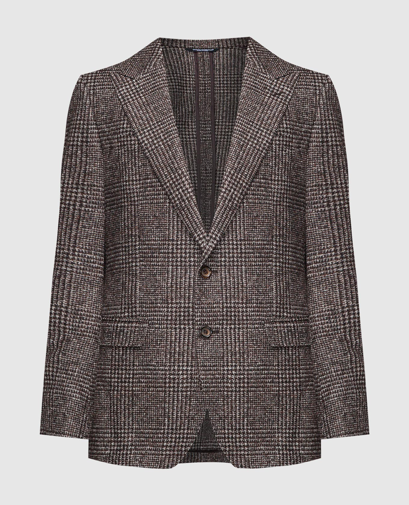 Brown plaid blazer Dolce&Gabbana