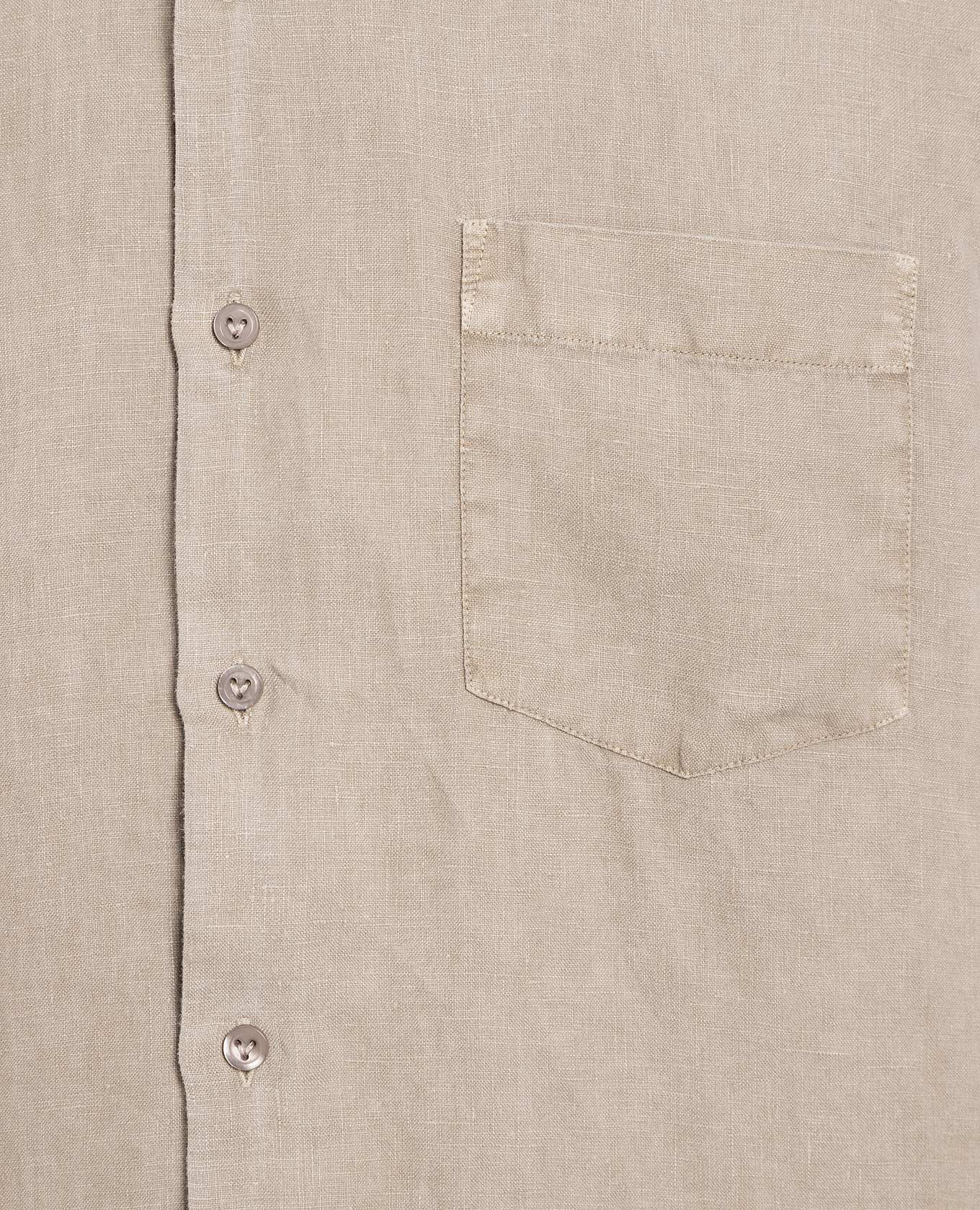 Caroubis khaki linen shirt Vilebrequin 5