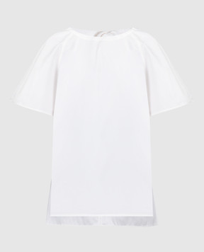 CO White blouse with silk 1212ICSS