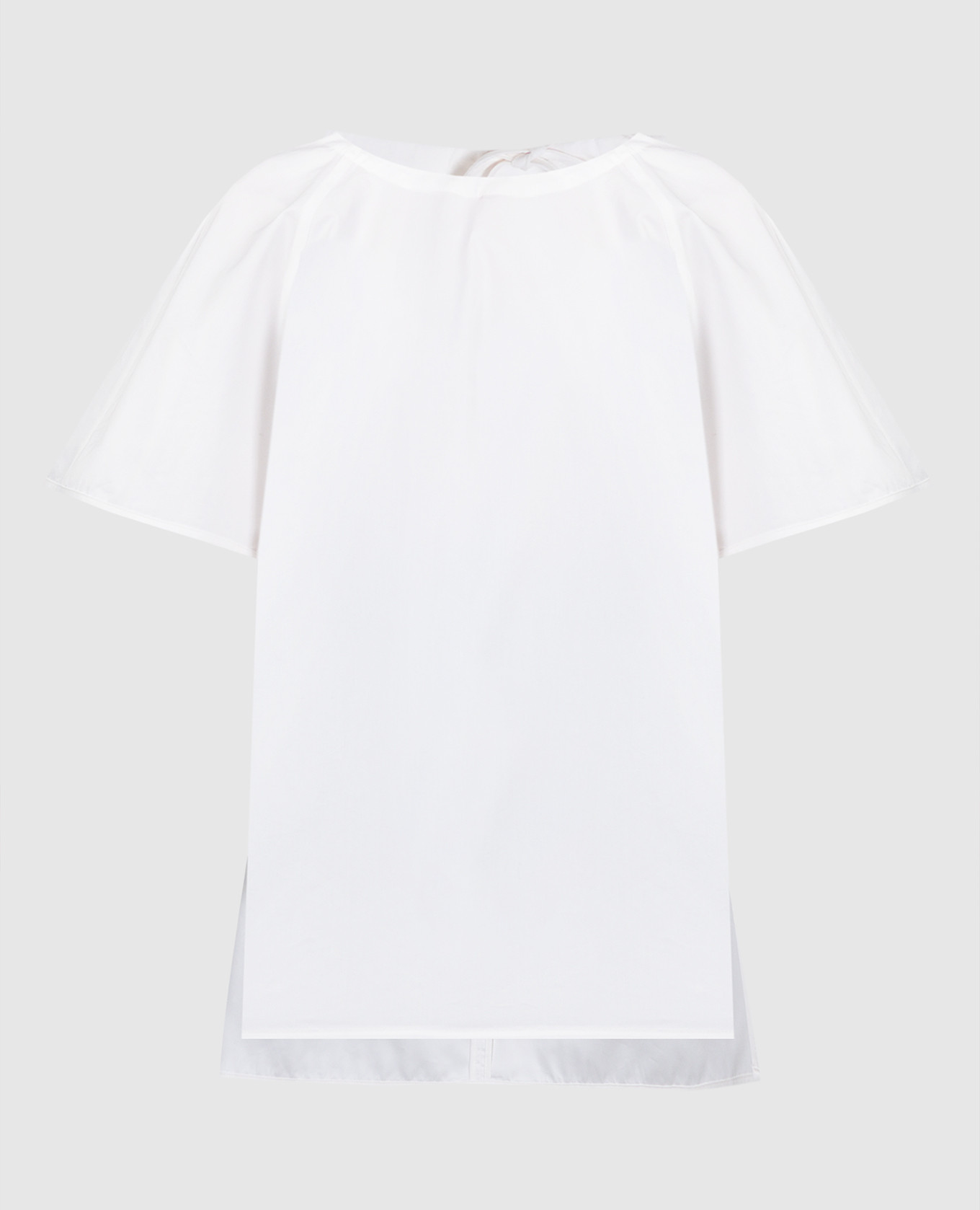 White blouse with silk CO