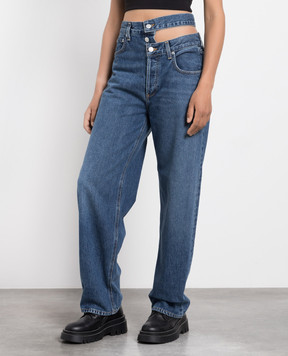 AGOLDE Broken blue jeans with a distressed effect A9045B1141