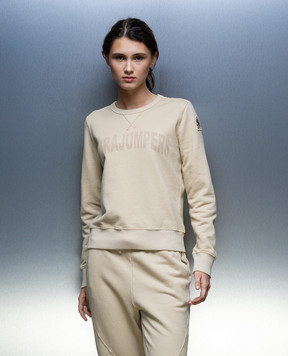 Parajumpers Bianca beige logo sweatshirt 23WPWFLGF31