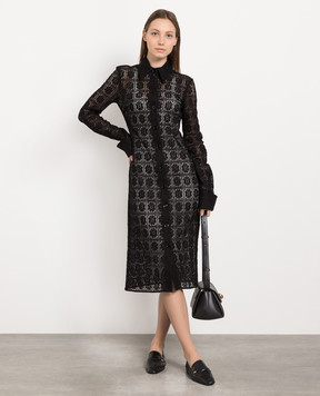 Max Mara Sportmax Black openwork shirt dress Recente RECENTE