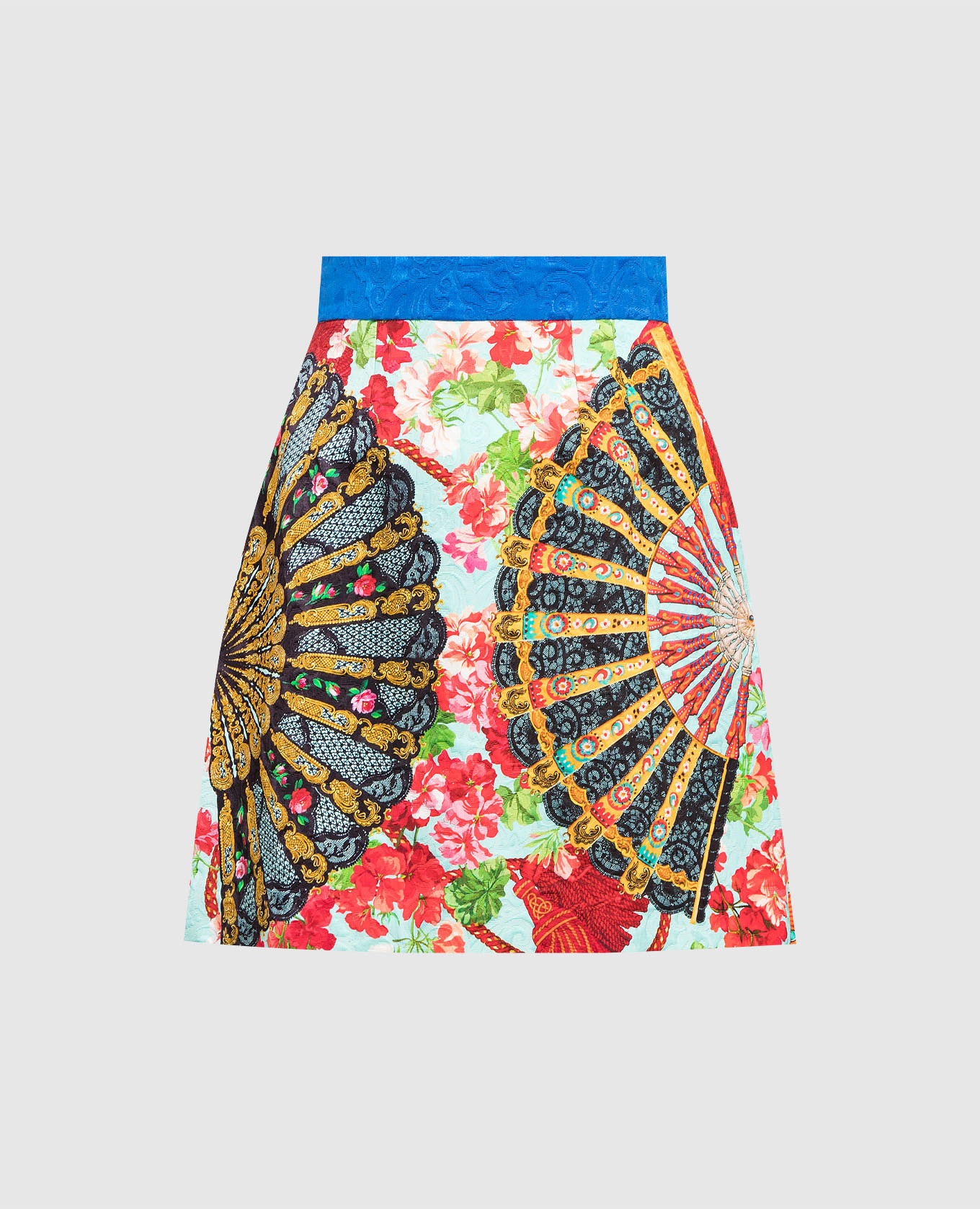 

Blue printed skirt Dolce&Gabbana, Light blue