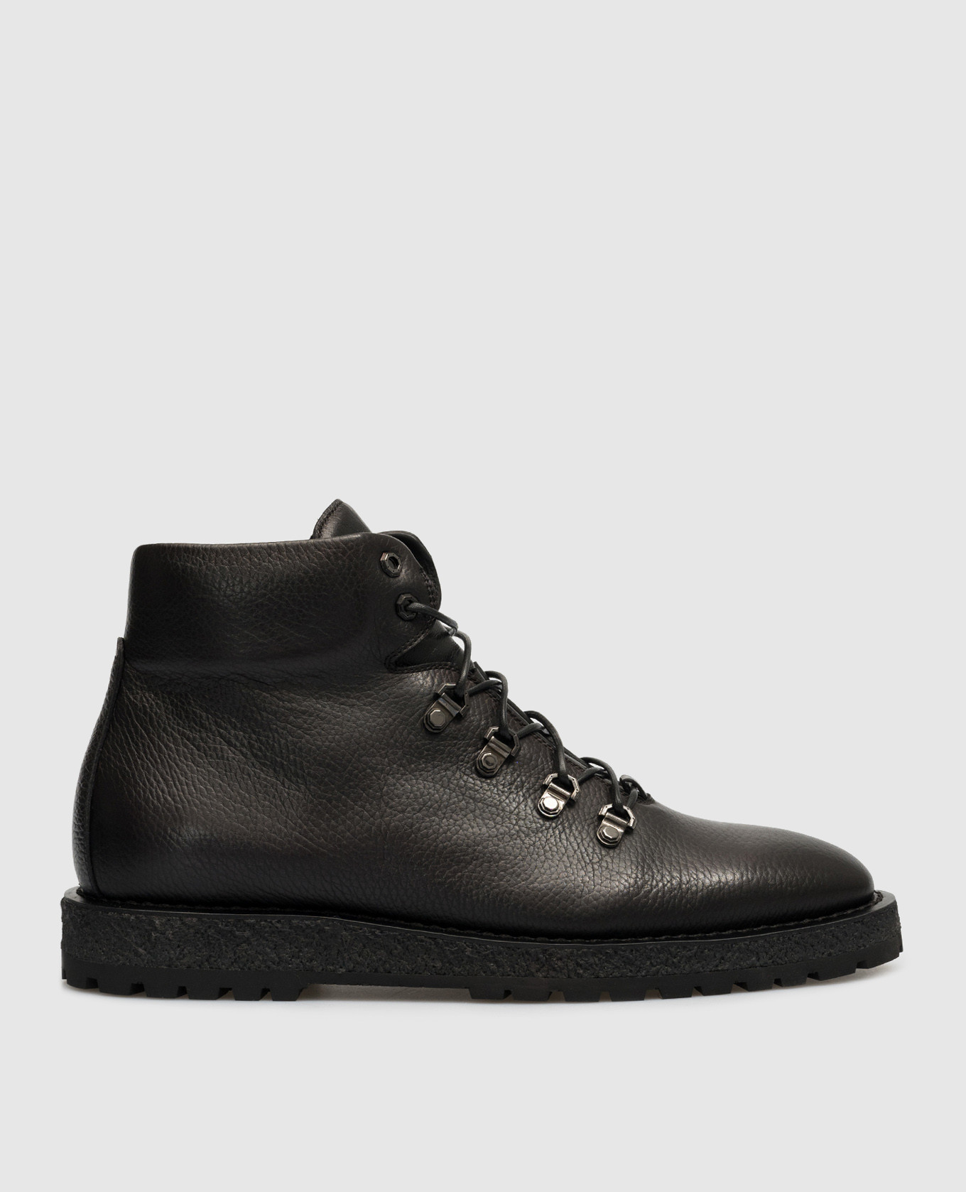 Black leather boots stefano ricci