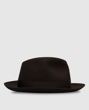 Borsalino Federico brown hat 390054