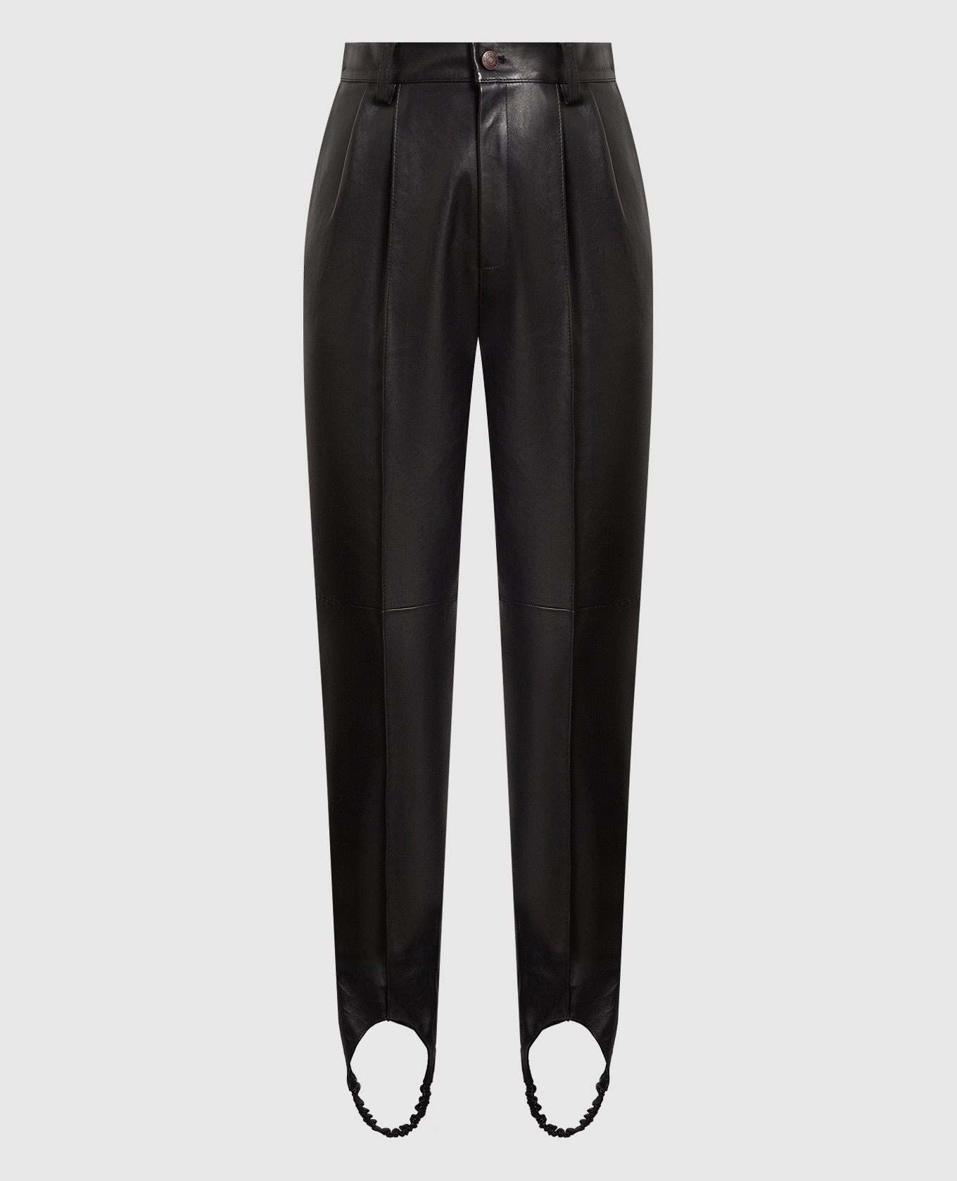 

Black leather pants with laces Magda Butrym