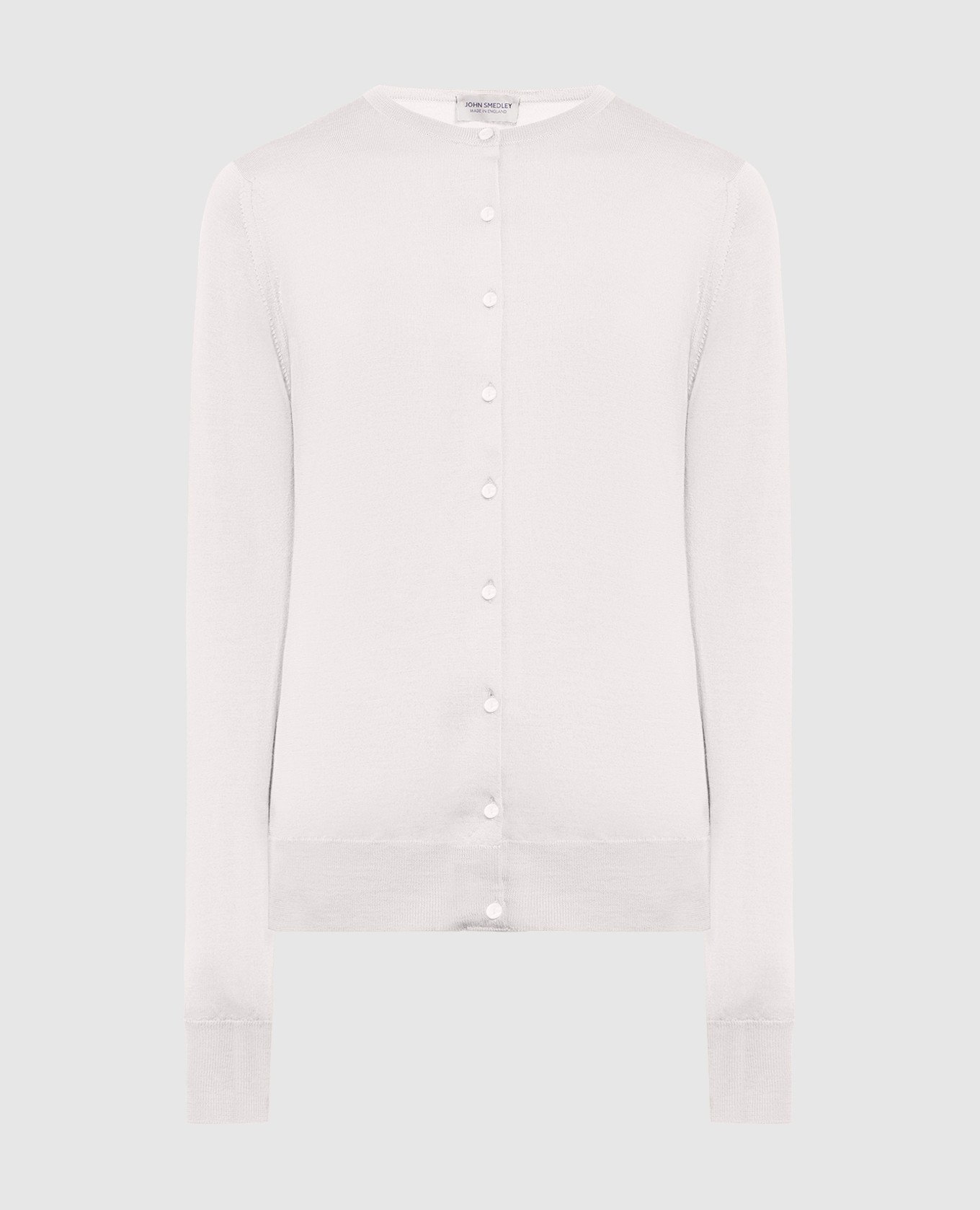 

White wool Buttercup cardigan John Smedley