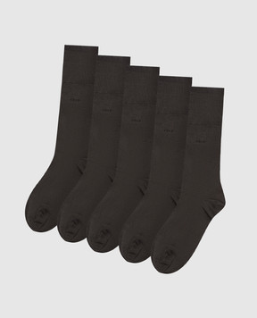 CDLP Set of gray socks with logo MSO00601202518S015
