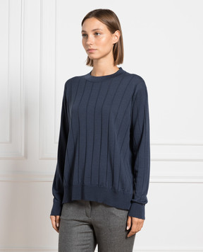 John Smedley Merle blue wool jumper MERLE