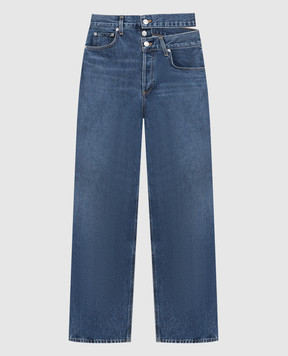 AGOLDE Broken blue jeans with a distressed effect A9045B1141