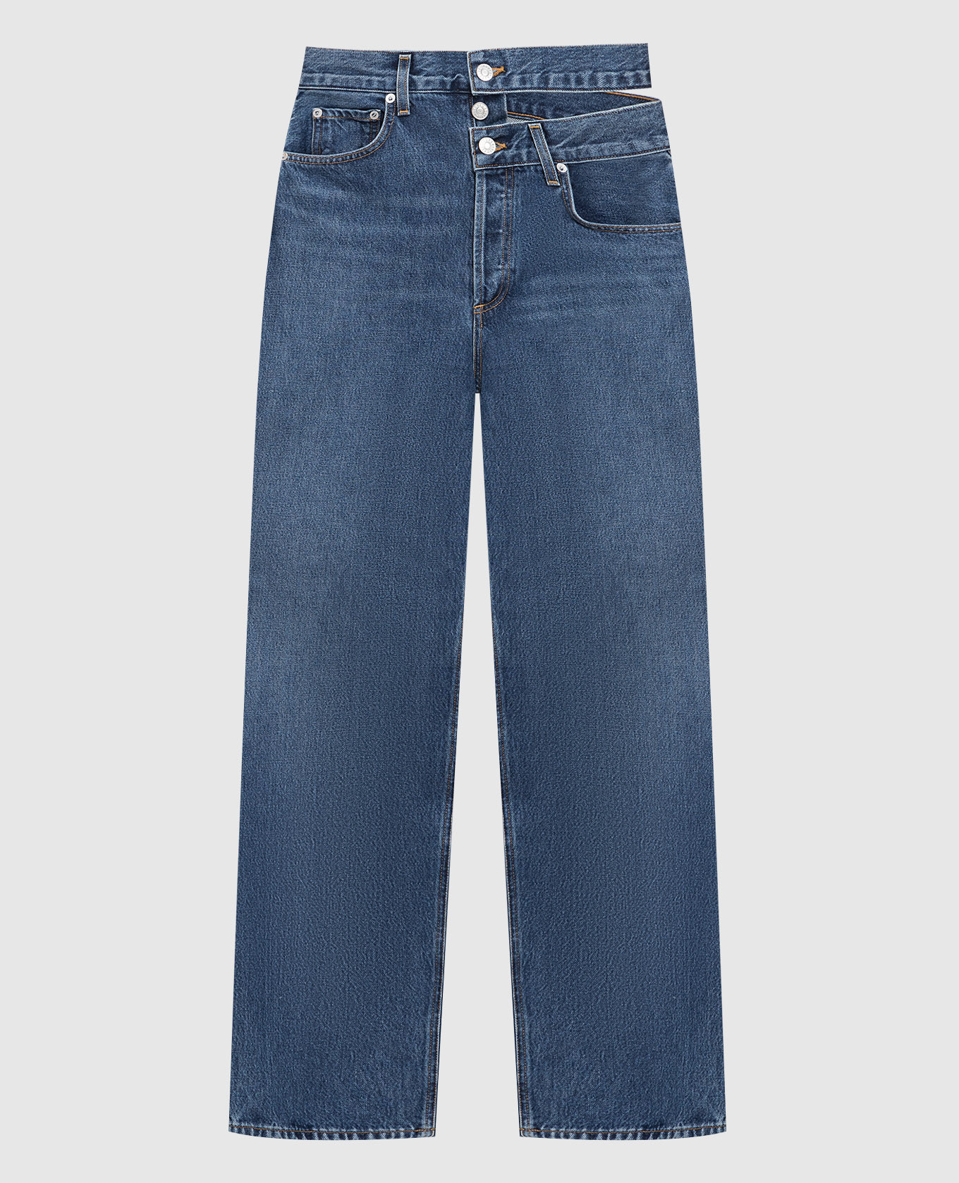 

Broken blue jeans with a distressed effect AGOLDE
