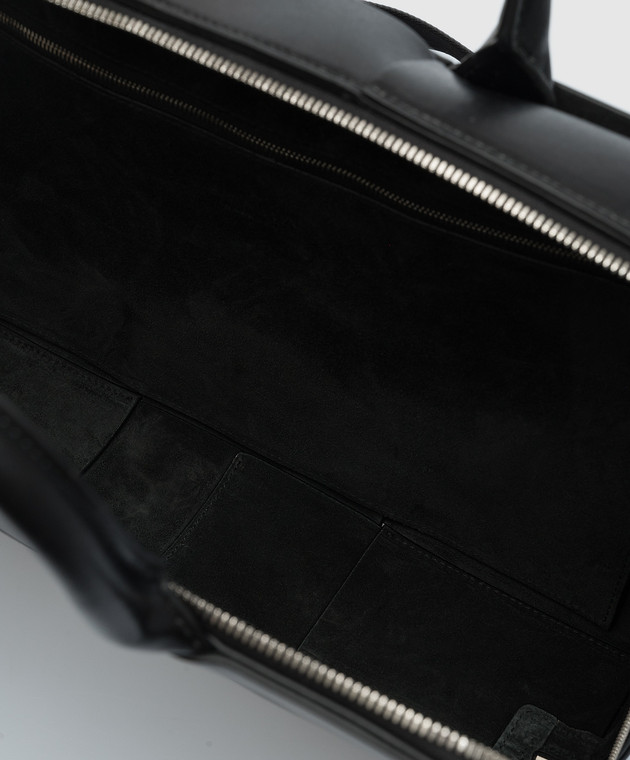 Bottega Veneta - Black leather business bag Arco with