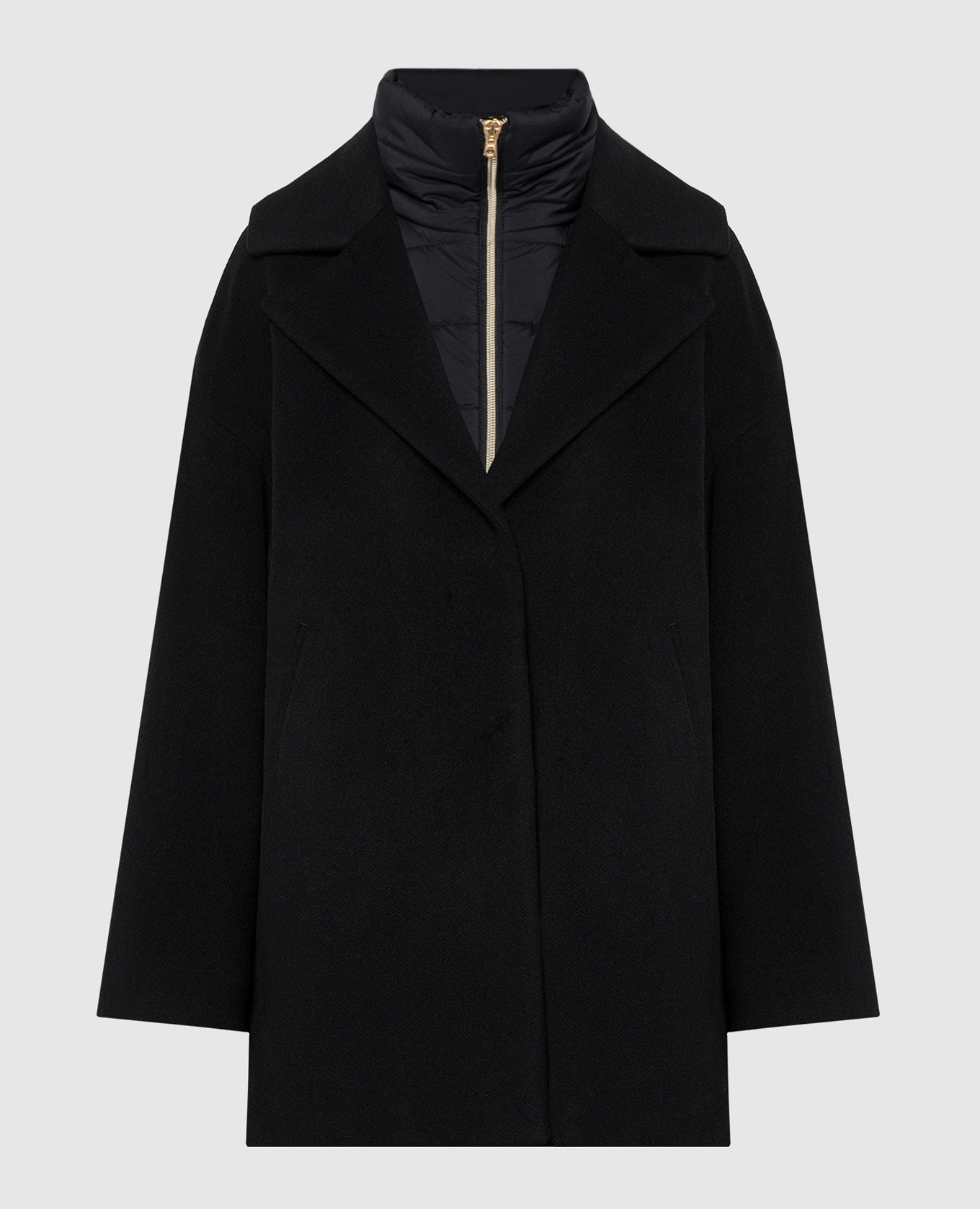 

Black coat with a strap Herno, Черный