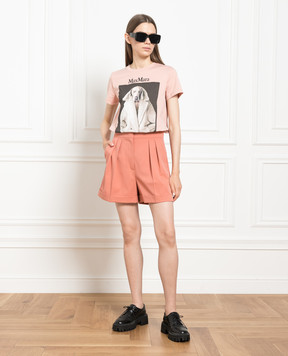 Max Mara Pink wool shorts BORMIDA