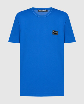 Dolce&Gabbana Blue t-shirt with logo G8PT1TG7F2I