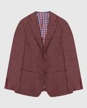 Stefano Ricci Children's burgundy blazer Y3RSGD2200WCT800