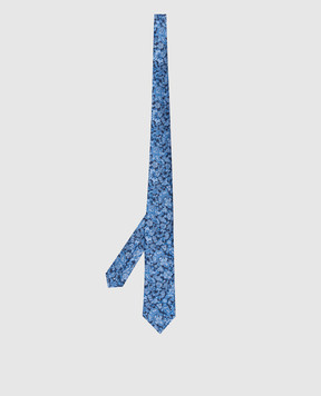 Stefano Ricci Children's blue silk paisley tie and scarf set YDH25003