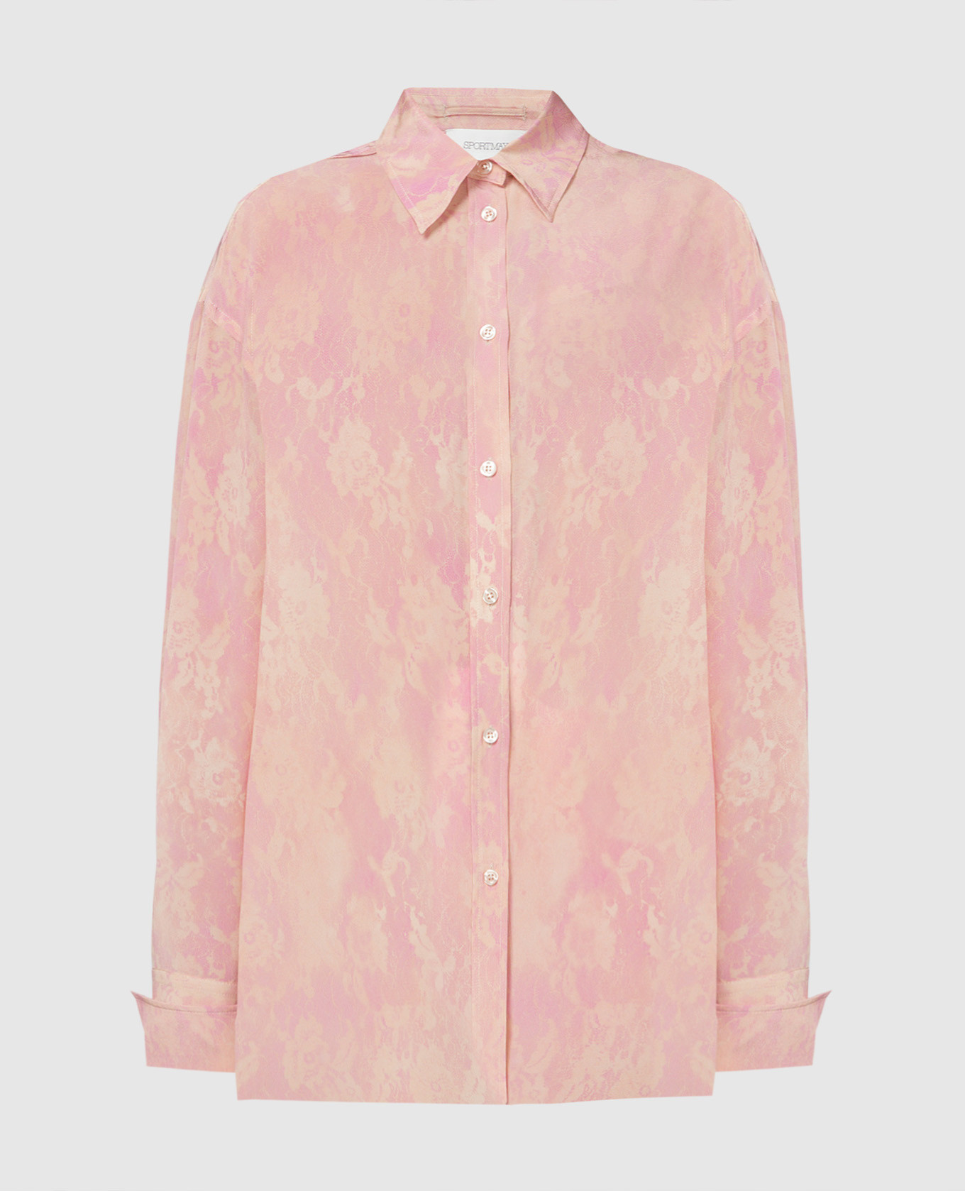 

Pink blouse made of silk PERLE in a floral print Max Mara Sportmax