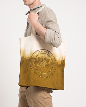 Vilebrequin Babel khaki tie-dye beach bag BBLH3105