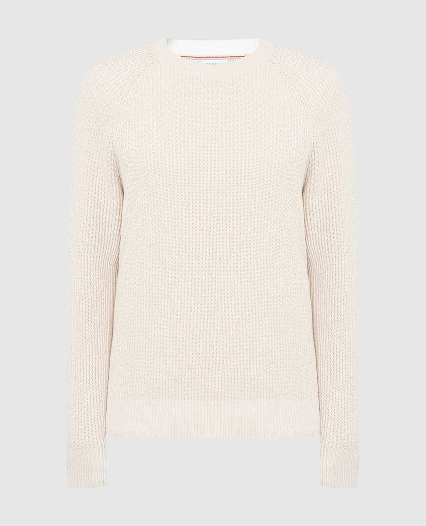 

Beige striped jumper Brunello Cucinelli