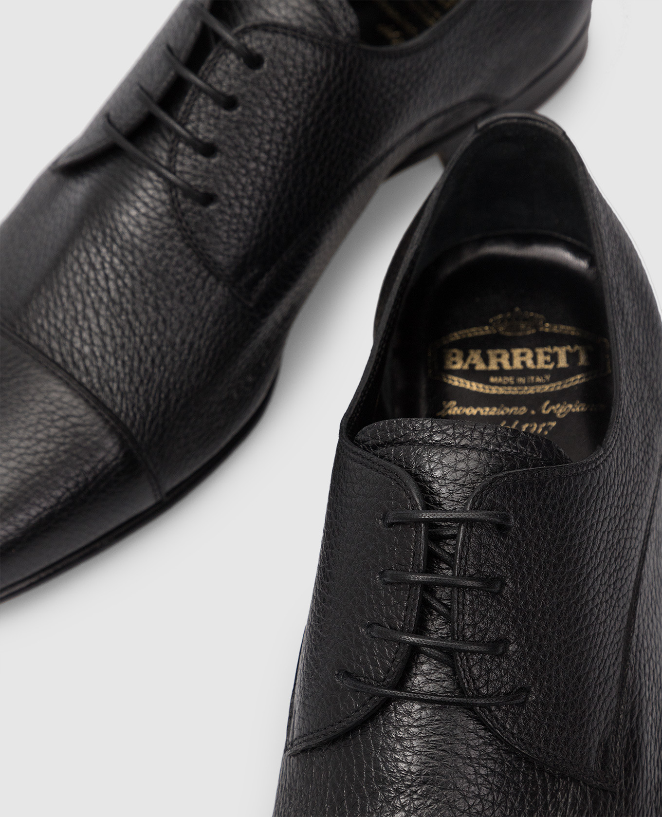 

Black Leather Derbies Barrett