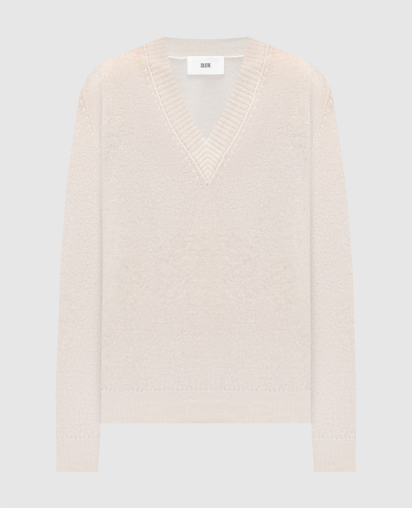 

Beige cashmere pullover Solotre