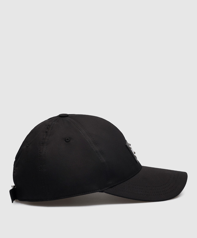 Dolce&Gabbana - Black cap with metal logo GH590AGF421 - shop