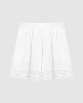 Ermanno Scervino White shorts with lace D424P306ONQ