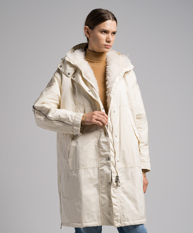 Ermanno Scervino - White jacket with zippers D430B318EUUJ - shop