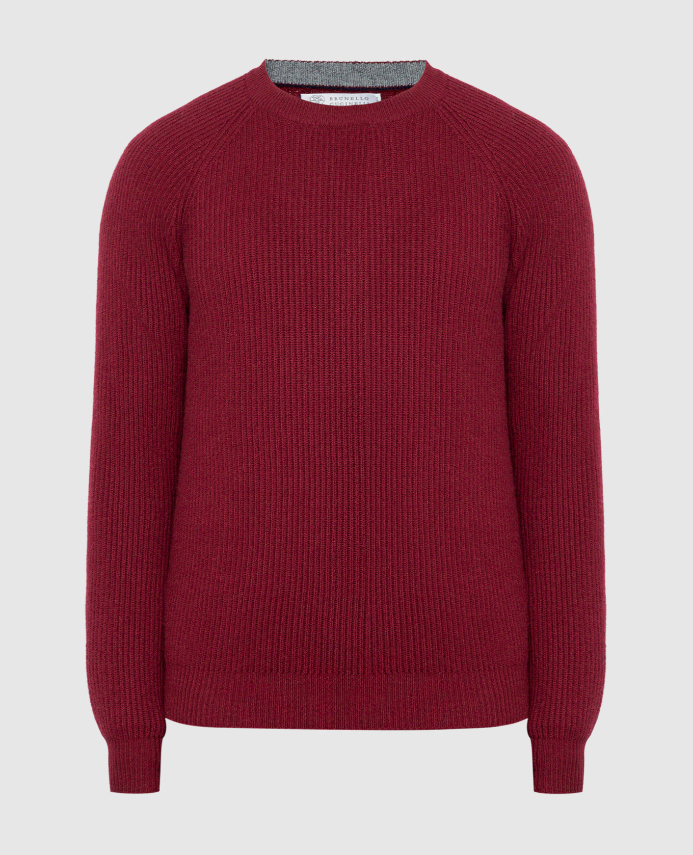 

Burgundy cashmere jumper Brunello Cucinelli, Бордовый