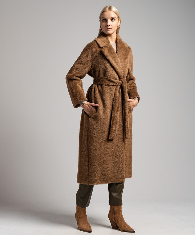 Max Mara Manteau Borbone marron en alpaga laine et cachemire BORBONE acheter en ligne chez Symbol