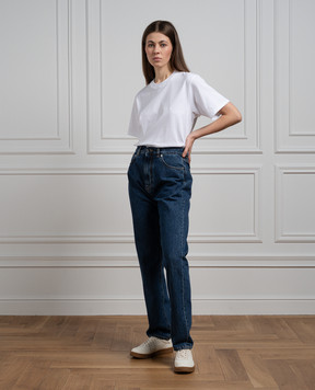 Lou Lou Studio Wular blue jeans with logo patch WULAR