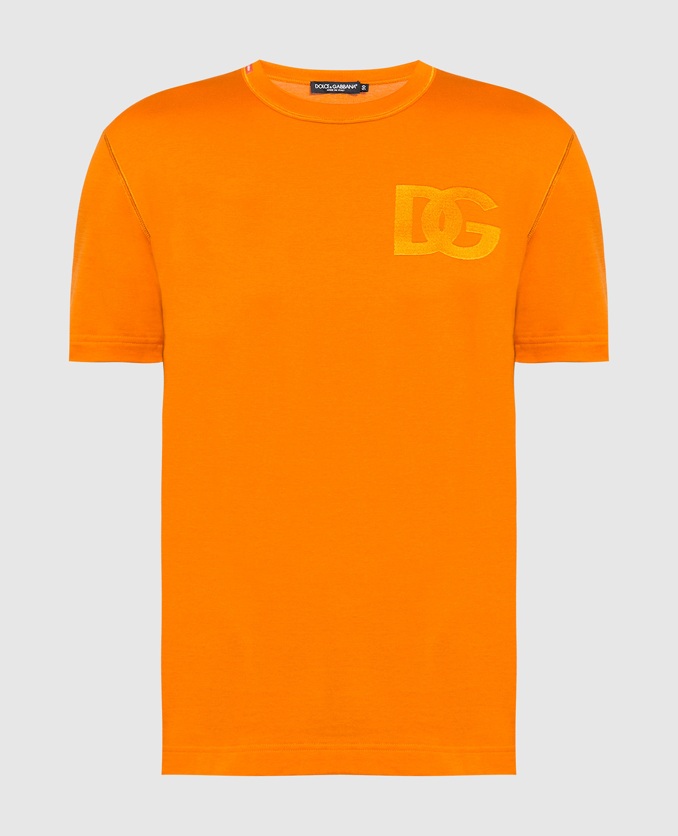 

Orange T-shirt with DG logo embroidery Dolce&Gabbana