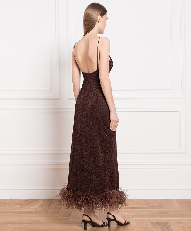 oseree brown dress Paneros Clothing Women's Sasha Knitted Keyhole Dress in Espresso Brown main image 0
