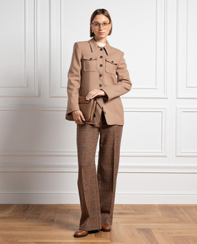 Ballantyne Brown woolen jacket BLJ043UWUNI