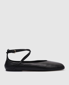 CO Ballerina black leather ballet shoes 0212NAP