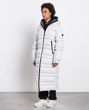 Moncler Tumen gray down jacket with logo 1C00006596IU