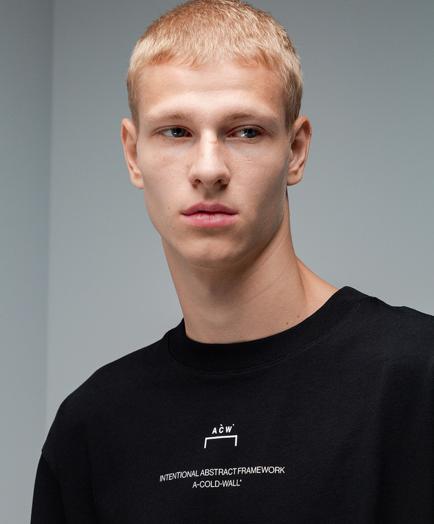 ★A-COLD-WALL★ Brutalist SS T-Shirt Black ACWMTS103BLACK AC A-Cold-Wall* Brutalist T-shirt - Black - Men | ACWMTS103BLACK