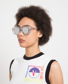 Kuboraum T7 transparent sunglasses KRS0T7CRYS0000SI