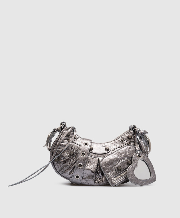Balenciaga - Le Cagole silver leather hobo bag 6713090GT3Y
