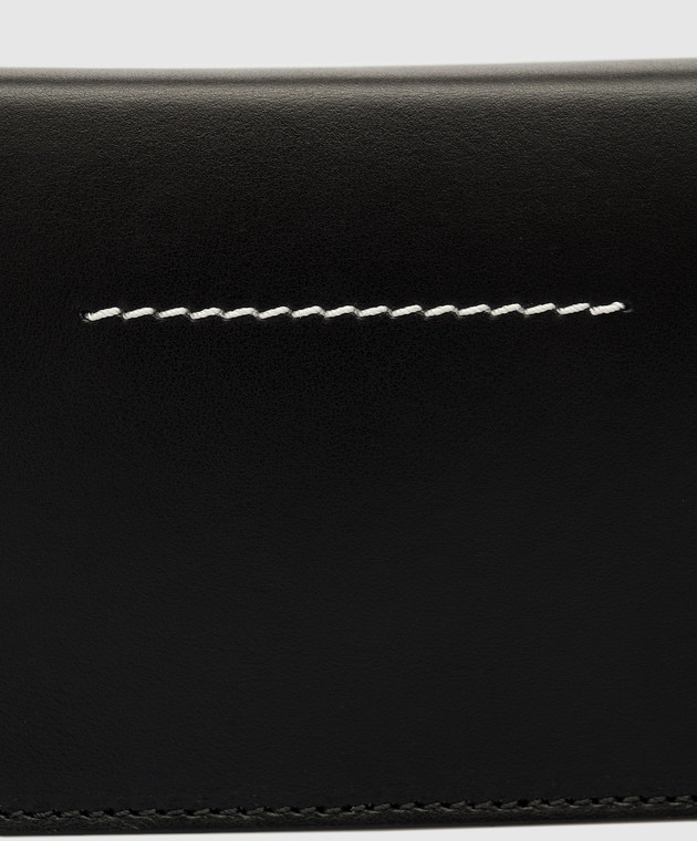 Maison Margiela MM6 - Black leather crossbody bag with